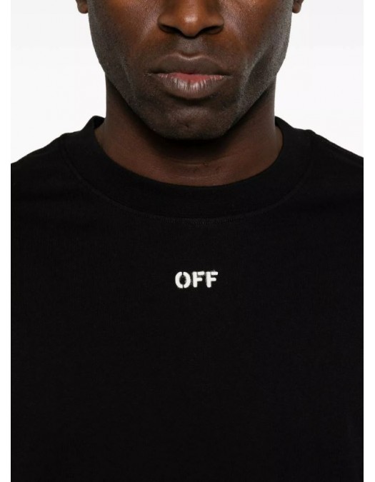 Tricou OFF WHITE, STAMP SKATE SS TEE, Negru - OMAA120S26J00Y001