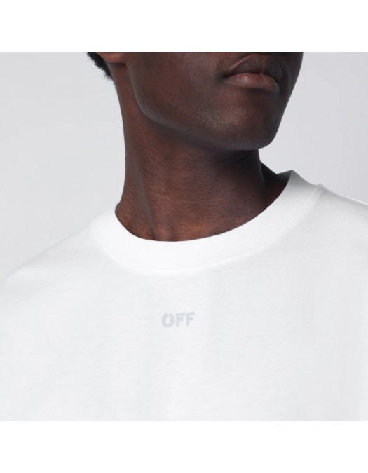 Tricou OFF WHITE, STAMP SKATE SS TEE, Alb - OMAA120S26J00Y100