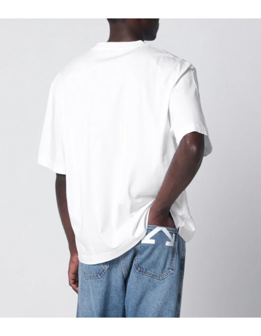 Tricou OFF WHITE, STAMP SKATE SS TEE, Alb - OMAA120S26J00Y100