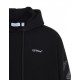 Hanorac OFF WHITE, Black hooded sweatshirt with logo print - OMAA120S26J00Y100