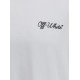 Tricou OFF WHITE, script skate T-shirt, Alb - OMAA120S26J01D100