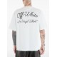 Tricou OFF WHITE, script skate T-shirt, Alb - OMAA120S26J01D100