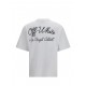 Tricou OFF WHITE, script skate T-shirt, Alb - OMAA120S26J01D100