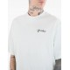 Tricou OFF WHITE, script skate T-shirt, Alb - OMAA120S26J01D100