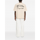 Tricou OFF WHITE, script skate T-shirt, Cream - OMAA120S26J01D270