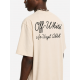 Tricou OFF WHITE, script skate T-shirt, Cream - OMAA120S26J01D270