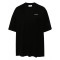 Tricou OFF WHITE, Graffiti White Print, Black, Oversized