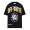 TRICOU OFF WHITE, Fresco Star Print, Logo, Black, Oversized