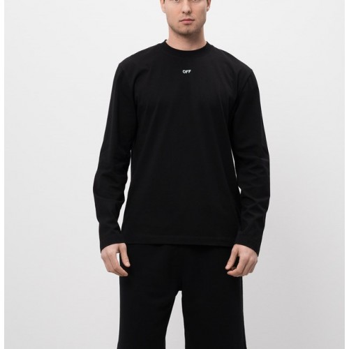 Tricou OFF WHITE, Long  Sleeve, Arrow Logo, Black Tricou OFF WHITE, Long  Sleeve, Arrow Logo, Black