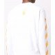 Bluza Off White, Bumbac, Printed Yellow Sweatshirt White - OMBA025F21FLE0090184