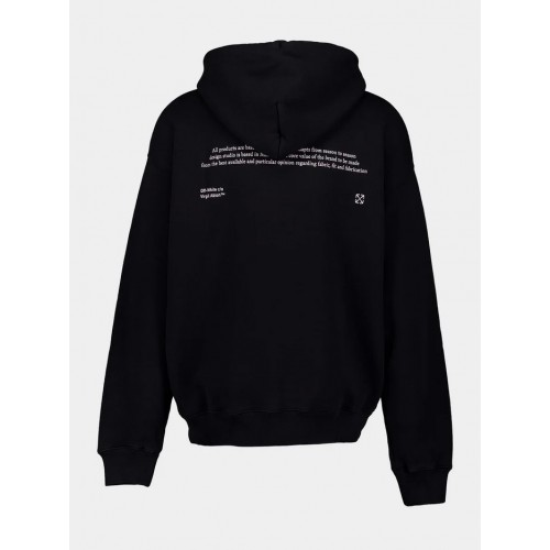 Hanorac OFF WHITE, Script Mary Graphic Print, Black Hanorac OFF WHITE, Script Mary Graphic Print, Black