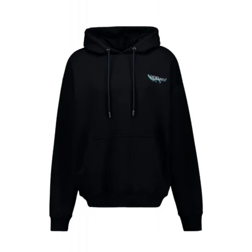 Hanorac OFF WHITE, Moon Skate Print, Negru