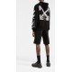 Hanorac Off White, Arrows-motif drawstring, Black - OMBB097F22FLE0071001