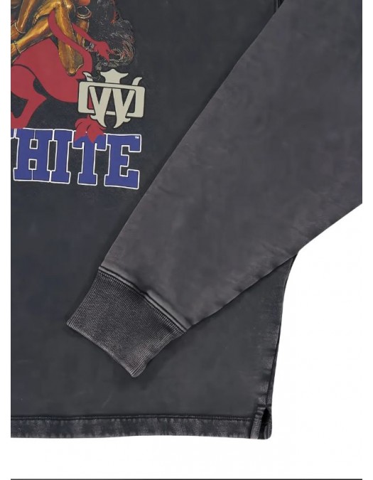 Hanorac OFF WHITE, Mareado hoodie, Vintage Black - OMBB12MS26F001001