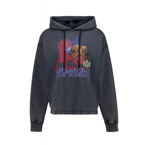 Hanorac OFF WHITE, Mareado hoodie, Vintage Black