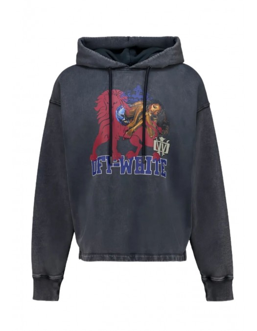 Hanorac OFF WHITE, Mareado hoodie, Vintage Black - OMBB12MS26F001001