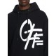 Hanorac OFF WHITE, Spray Logo Loose Hoodie, Negru - OMBB12MS26F007001