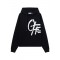Hanorac OFF WHITE, Spray Logo Loose Hoodie, Negru