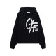 Hanorac OFF WHITE, Spray Logo Loose Hoodie, Negru - OMBB12MS26F007001
