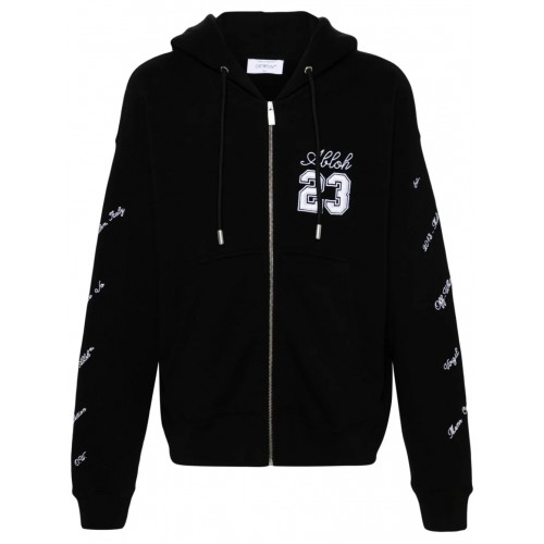 Jacheta OFF WHITE, Logo Frontal, OMBE015S24FLE0041001 Jacheta OFF WHITE, Logo Frontal, OMBE015S24FLE0041001