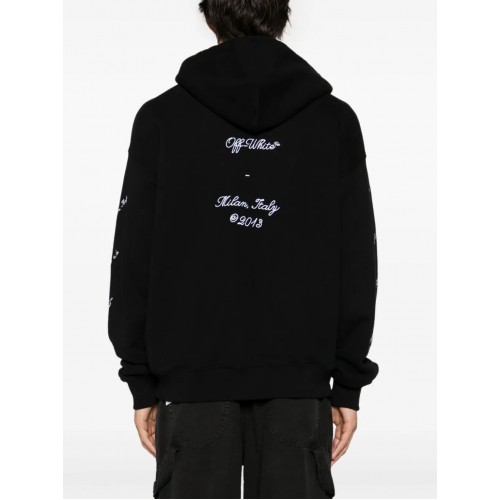 Jacheta OFF WHITE, Logo Frontal, OMBE015S24FLE0041001 Jacheta OFF WHITE, Logo Frontal, OMBE015S24FLE0041001