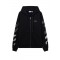 Hanorac OFF WHITE, Metal Arrow Skate Zip Hoodie, Negru