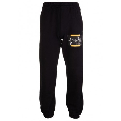 Pantaloni OFF WHITE Black, Bumbac OMCH029F21FLE0051084