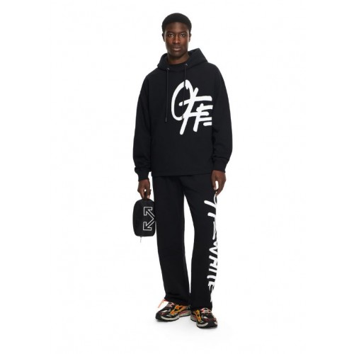 Pantaloni OFF WHITE, Spray Logo Sweatpant, Negru
