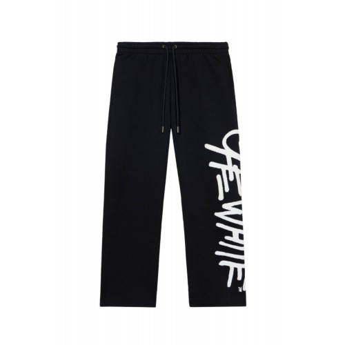 Pantaloni OFF WHITE, Spray Logo Sweatpant, Negru