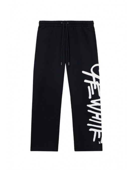 Pantaloni OFF WHITE, Spray Logo Sweatpant, Negru - OMCH05AS26F00B001