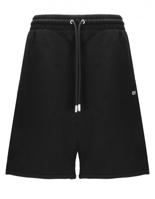 Pantaloni Scurti OFF WHITE, Black Shorts - OMCI013S24FLE0031001