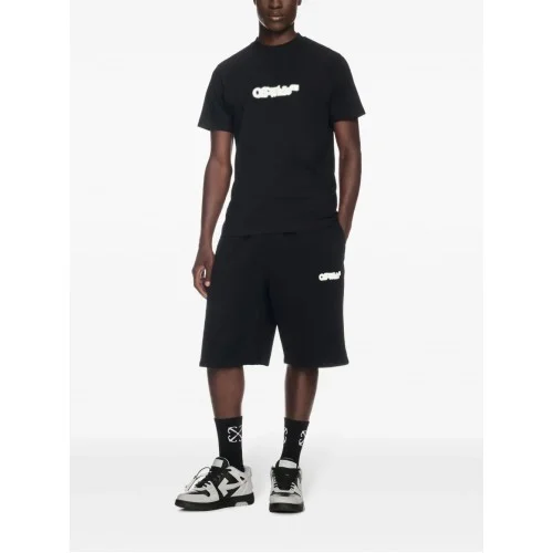 Bermude OFF WHITE, Spray Arrow Track, Black