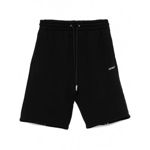 Pantaloni Scurti OFF WHITE, Black Shorts - OMCI013S24FLE0031001 -  Capodopera12
