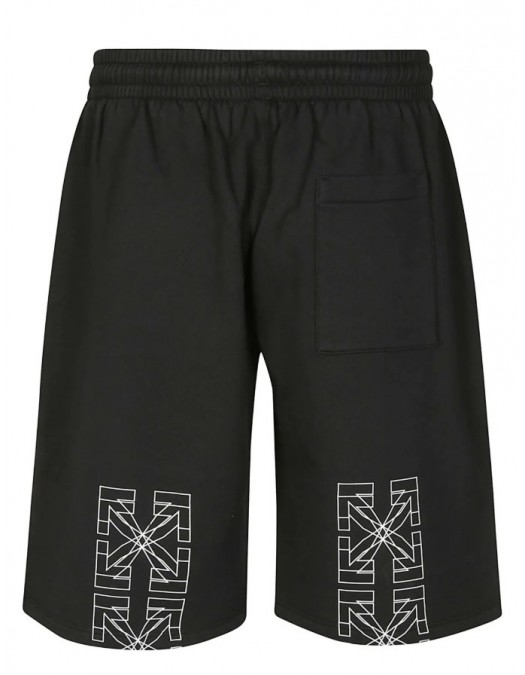 Bermude OFF WHITE, Logo Detailed Drawstring Shorts - OMCI013S26F004001