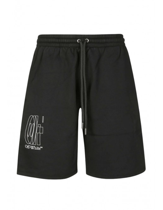 Bermude OFF WHITE, Logo Detailed Drawstring Shorts - OMCI013S26F004001