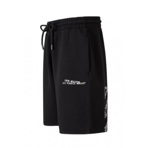 Bermude OFF WHITE, drawstring printed shorts