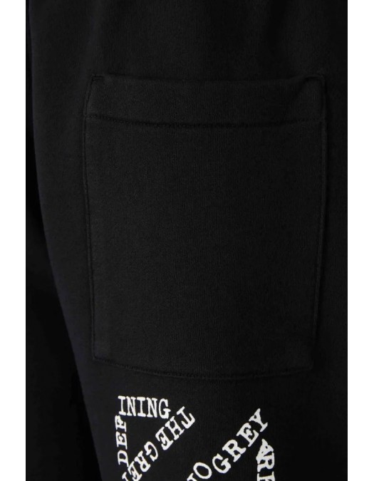 Bermude OFF WHITE, drawstring printed shorts - OMCI013S26F007001