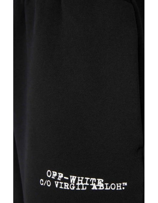 Bermude OFF WHITE, drawstring printed shorts - OMCI013S26F007001