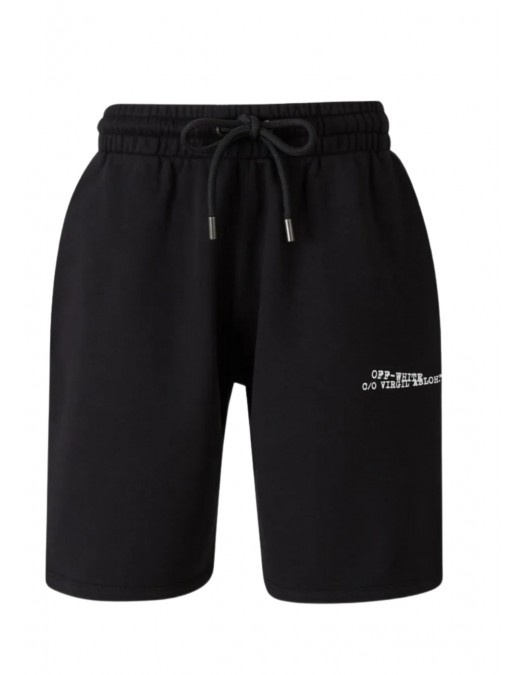 Bermude OFF WHITE, drawstring printed shorts - OMCI013S26F007001