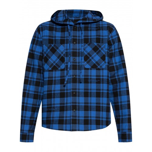 CAMASA OFF WHITE, Model Carouri, Hooded Shirt CAMASA OFF WHITE, Model Carouri, Hooded Shirt