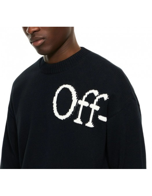 Pulover OFF WHITE, Bookish Shared Crewneck Sweater - OMHE20QS26K001001