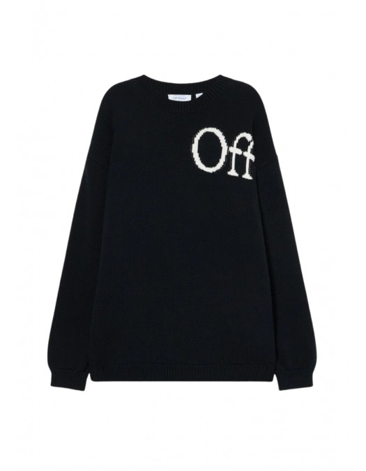 Pulover OFF WHITE, Bookish Shared Crewneck Sweater - OMHE20QS26K001001
