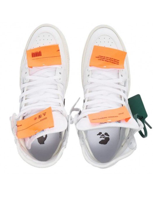 Sneakers OFF WHITE, Off Court 3.0 High Top White, Tag Verde - OMIA065C99LEA0010120