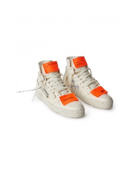 Sneakers OFF WHITE, High Top White - OMIA065F21LEA0010309