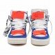 Sneakers OFF WHITE, High Top Blue - OMIA065F21LEA0034510
