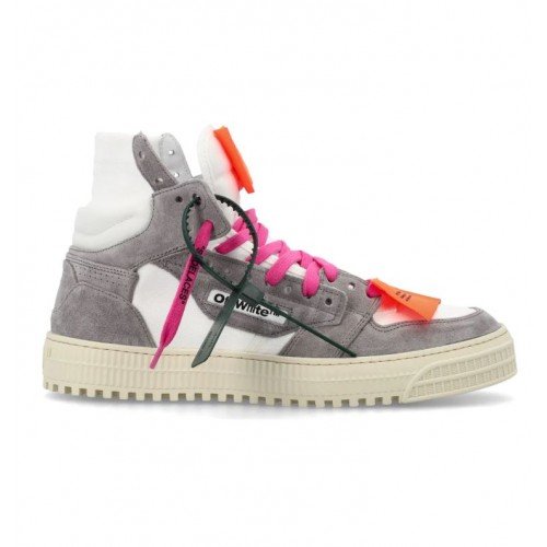 Sneakers OFF WHITE, OFF Court 3.0  Canvas High Top Grey