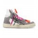 Sneakers OFF WHITE, OFF Court 3.0  Canvas High Top Grey - OMIA065F22LEA0020105