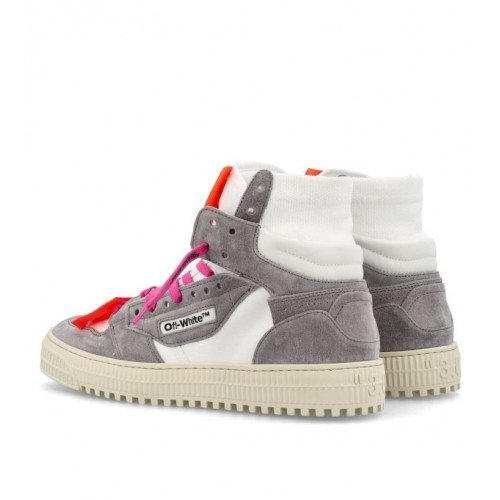 Sneakers OFF WHITE, OFF Court 3.0  Canvas High Top Grey