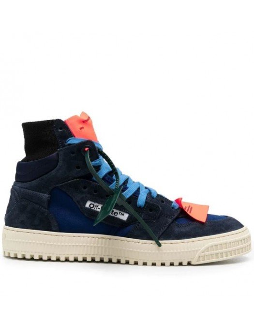 Sneakers OFF WHITE, OFF Court 3.0  Canvas High Top Bluemarin - OMIA065F22LEA0024242