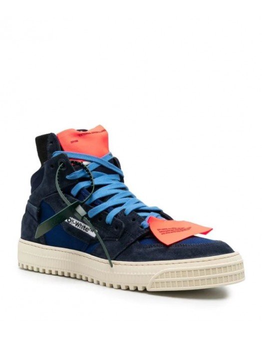 Sneakers OFF WHITE, OFF Court 3.0  Canvas High Top Bluemarin - OMIA065F22LEA0024242